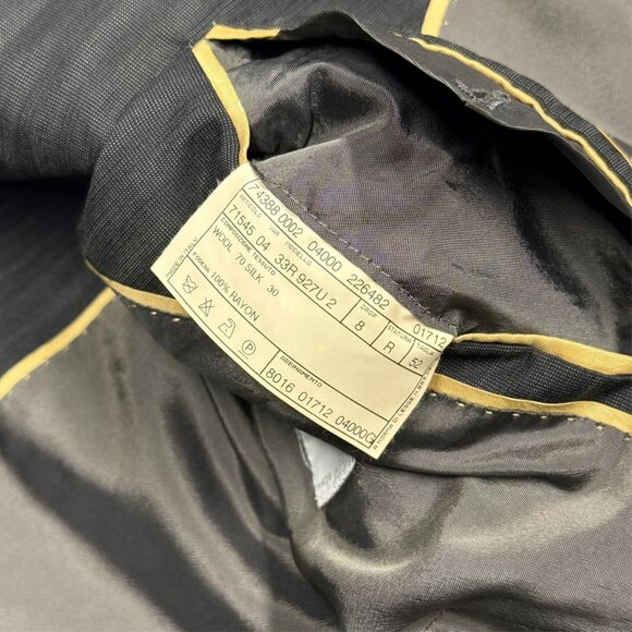 Pal Zileri Blazer Muted Striped Wool Silk Sport Coat Made in Italy Brown 42 R - Picture 8 of 8